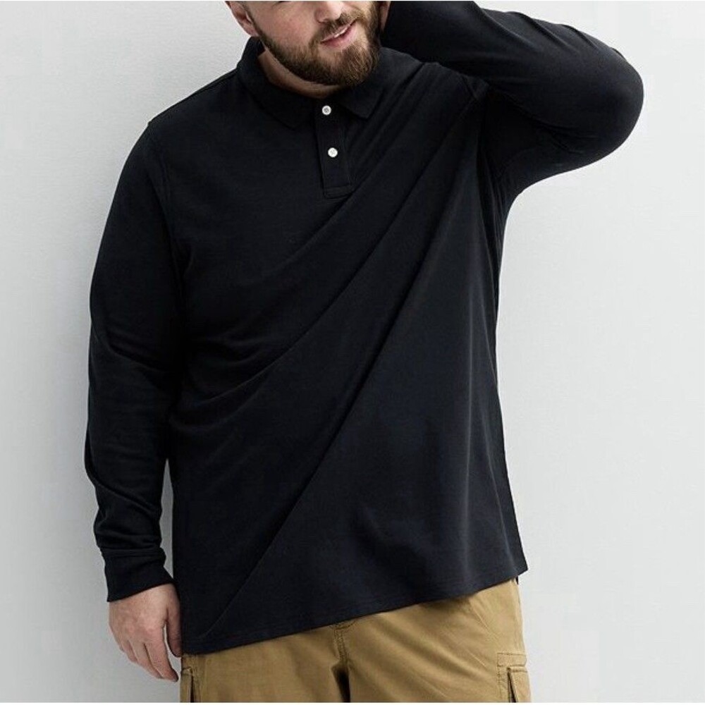 Big & Tall Sonoma Goods For Life Long Sleeve Pique Polo Size XL Tall NWT